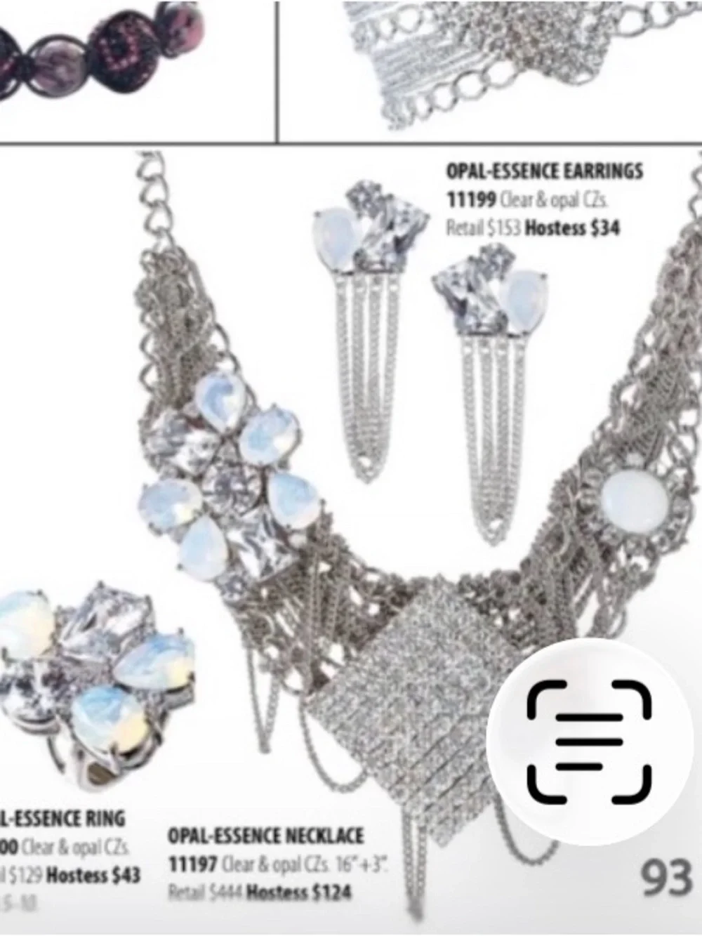 Park Lane Opal-Essence Earrings – Clear & Opal CZ – $153 Retail
